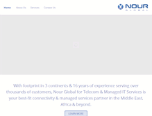Tablet Screenshot of nourglobal.com
